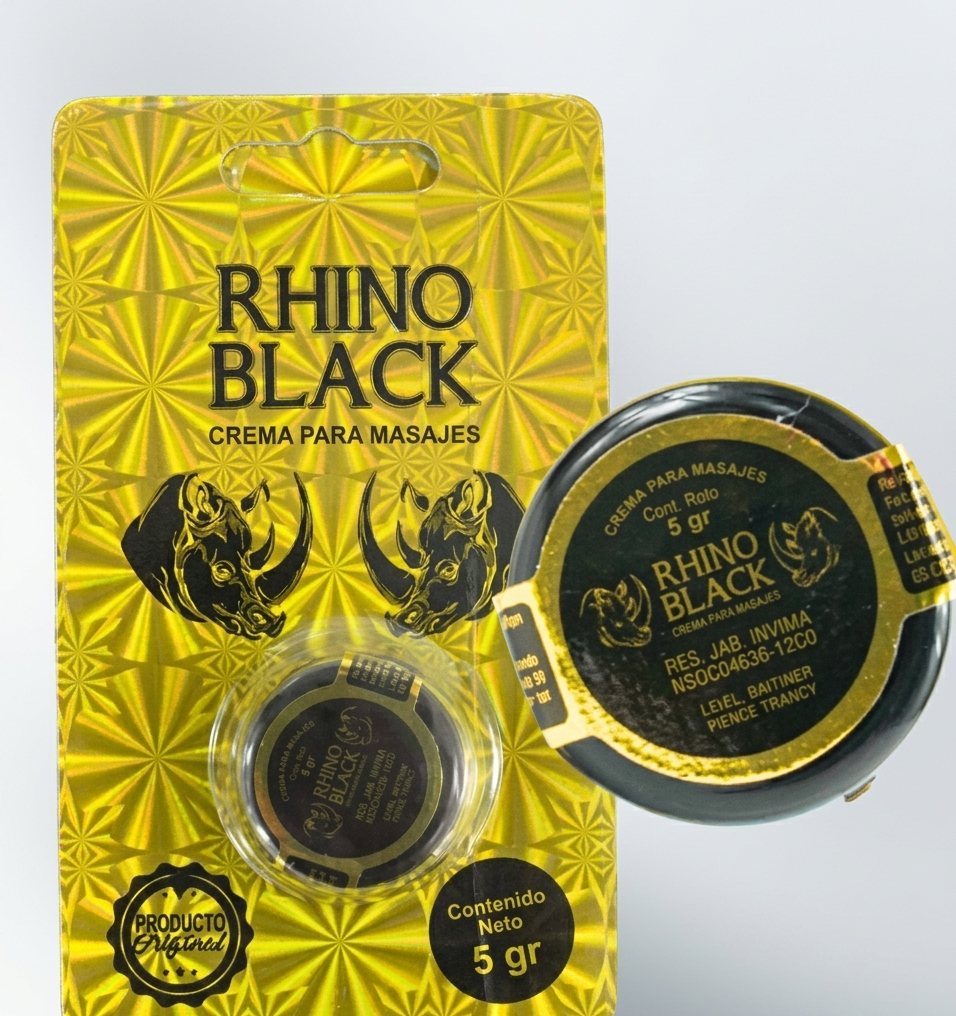Retardante En Crema Rhino Black Dorado 3Gr