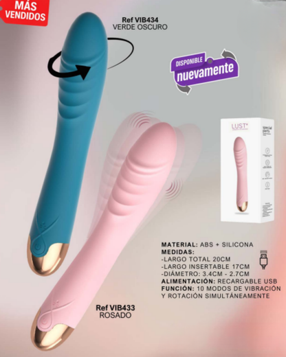 Vibrador Lust Con Rotación