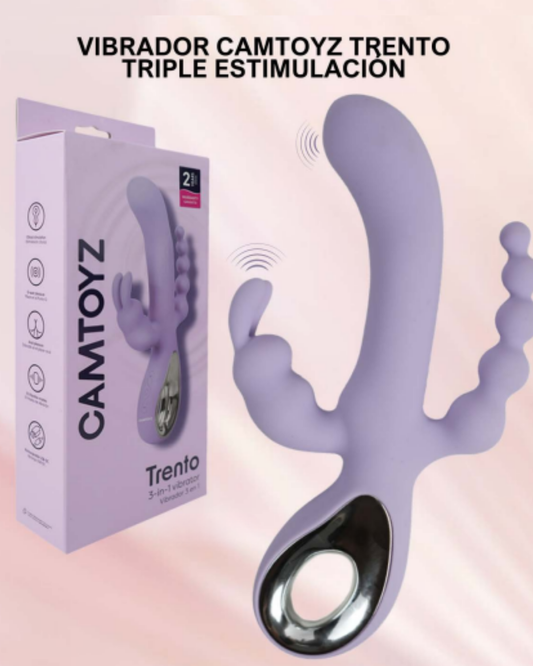 Vibrador Camtoyz Trento Triple Estimulación