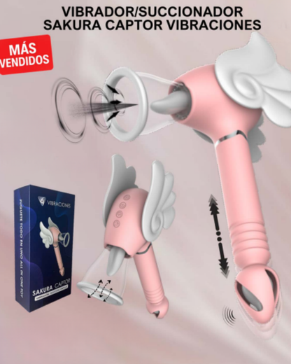 Vibrador/Succionador Sakura Captor Vibraciones