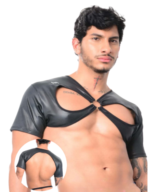 Crop-Top Arnés Troye Negro