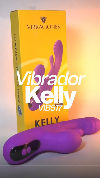 VIBRADOR CON APP KELLY ESTIMULACION CLITORÍAL Y ALETEO