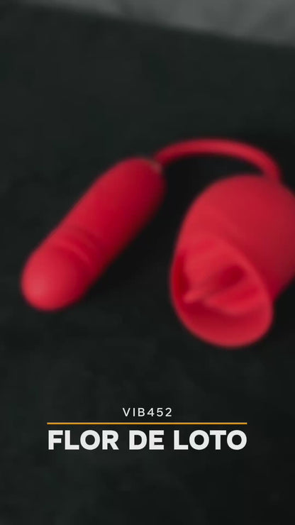 Vibrador Estimulante Rosa Con Huevo De Empuje