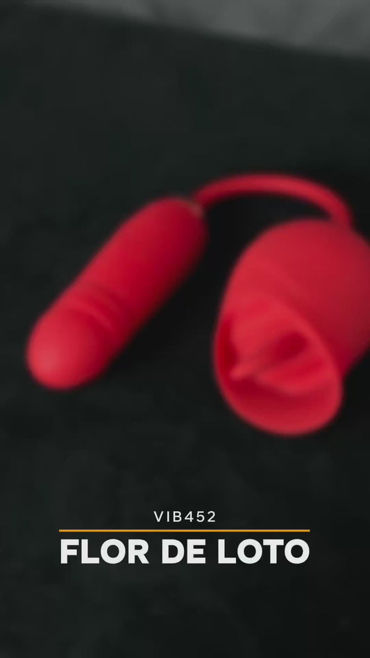Vibrador Estimulante Rosa Con Huevo De Empuje